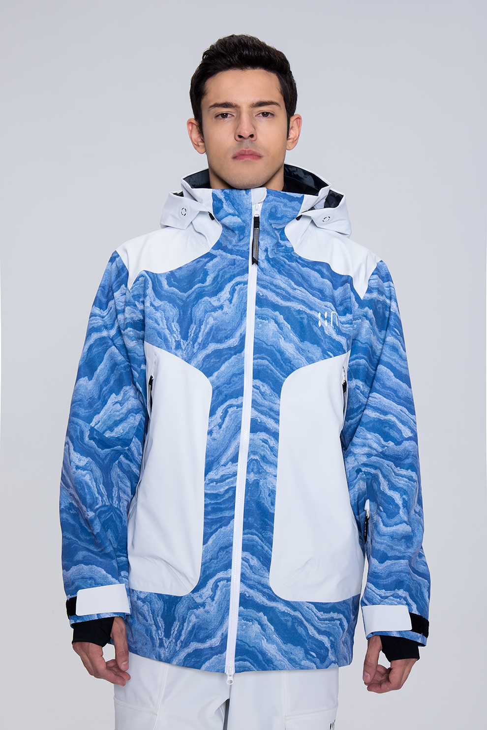 02A Blue And White Porcelain Ski Suit（unisex）