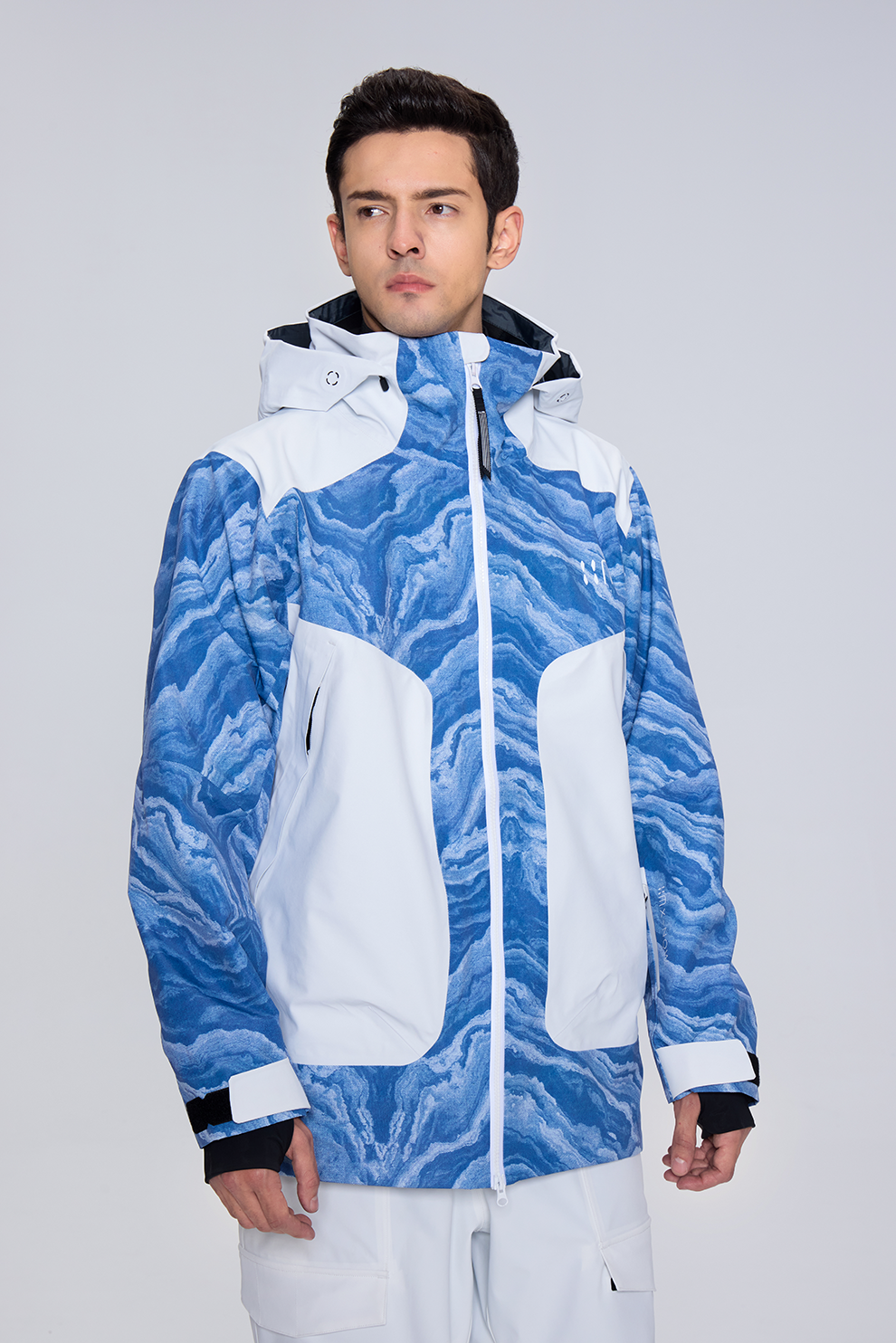 02A Blue And White Porcelain Ski Suit（unisex）