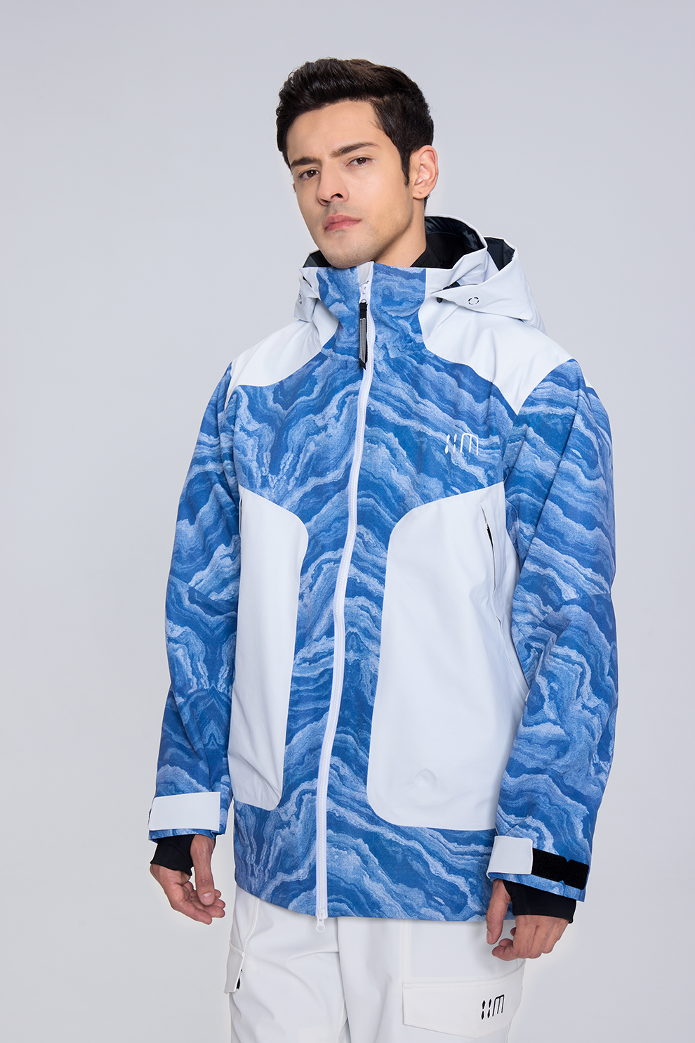 02A Blue And White Porcelain Ski Suit（unisex）