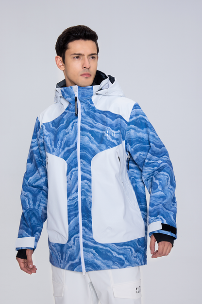 02A Blue And White Porcelain Ski Suit（unisex）