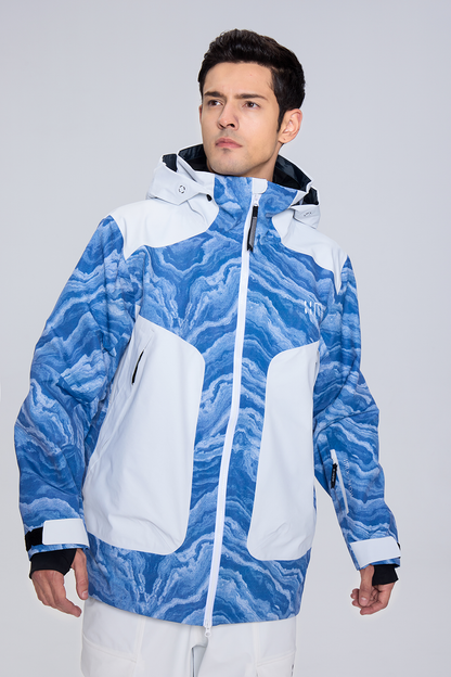 02A Blue And White Porcelain Ski Suit（unisex）