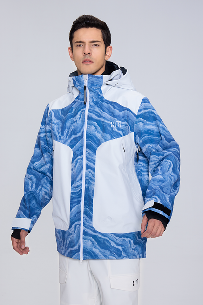 02A Blue And White Porcelain Ski Suit（unisex）