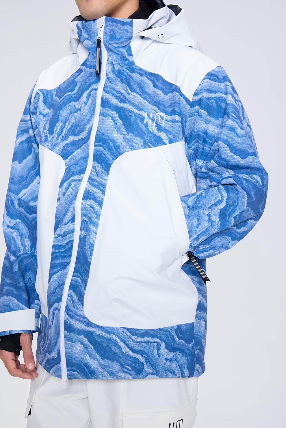 02A Blue And White Porcelain Ski Suit（unisex）