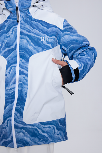 02A Blue And White Porcelain Ski Suit（unisex）