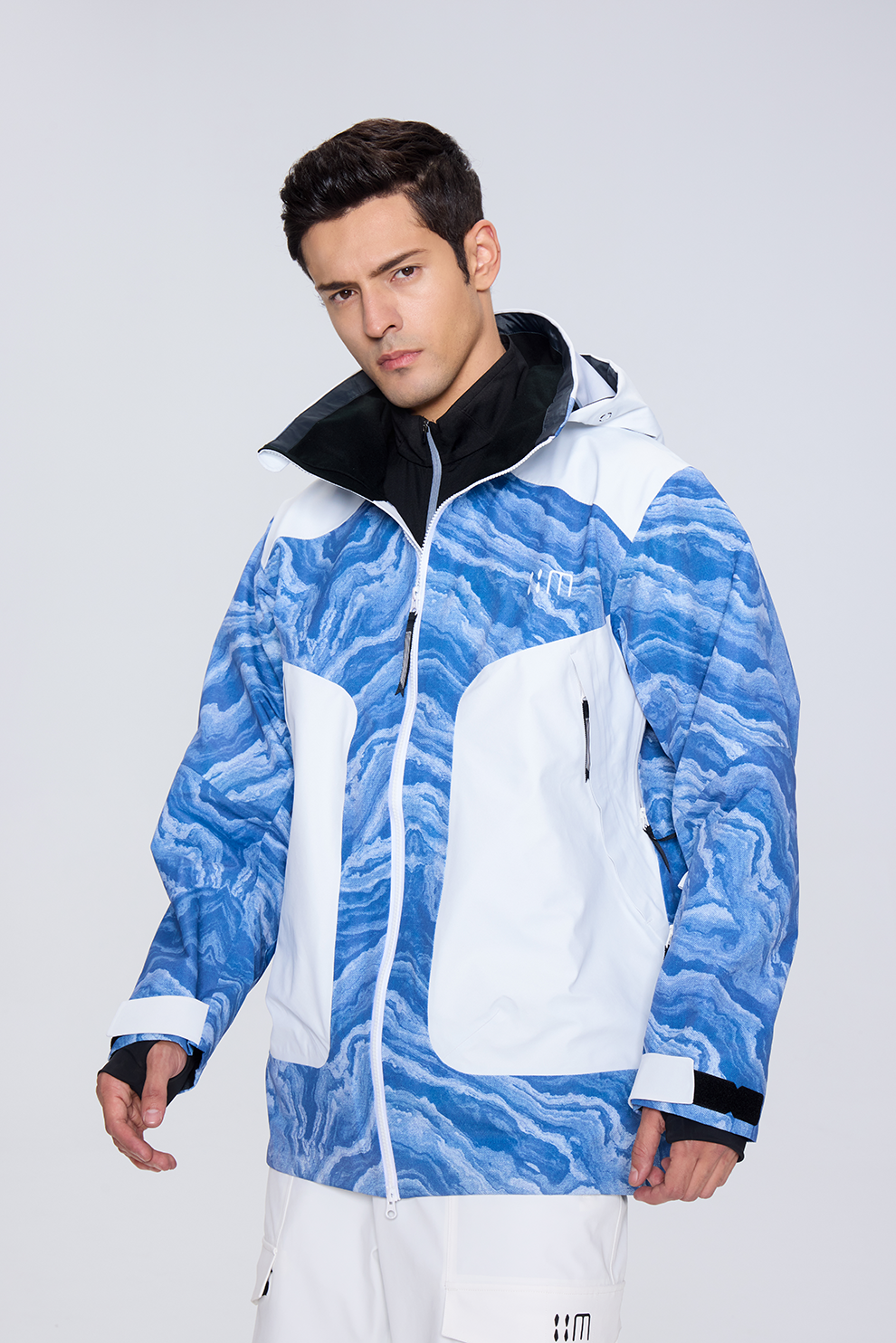 02A Blue And White Porcelain Ski Suit（unisex）