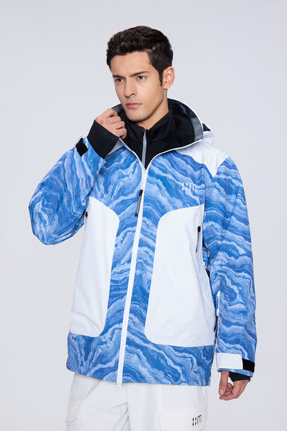 02A Blue And White Porcelain Ski Suit（unisex）