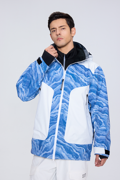 02A Blue And White Porcelain Ski Suit（unisex）