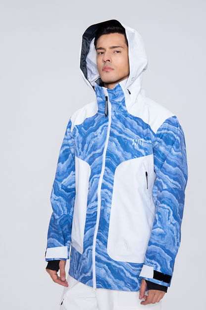 02A Blue And White Porcelain Ski Suit（unisex）