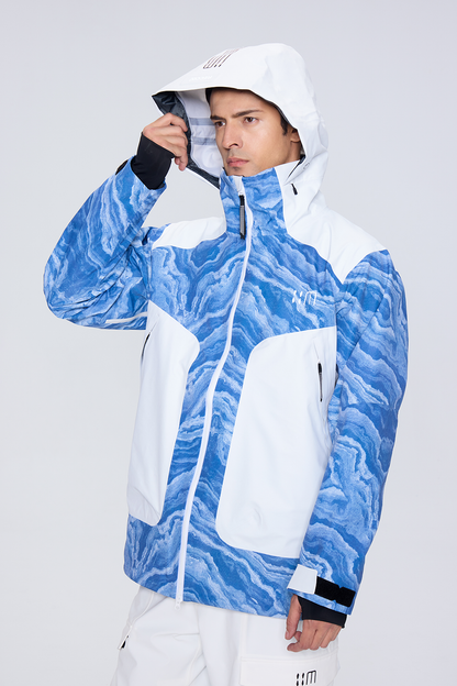 02A Blue And White Porcelain Ski Suit（unisex）