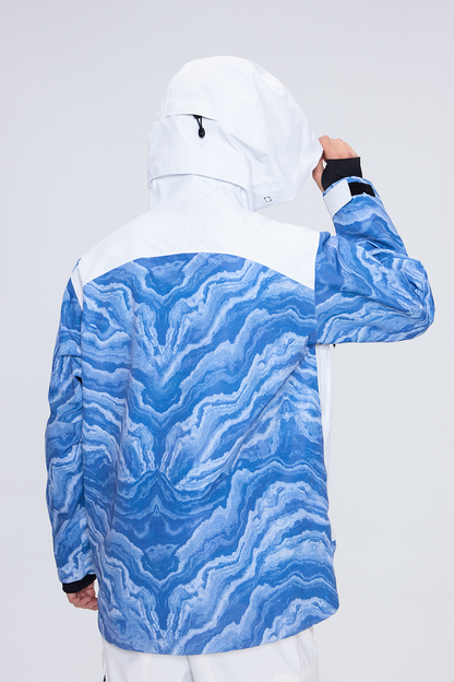 02A Blue And White Porcelain Ski Suit（unisex）