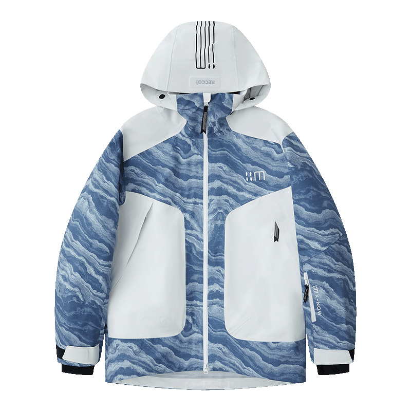 02A Blue And White Porcelain Ski Suit（unisex）