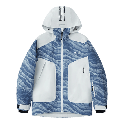 02A Blue And White Porcelain Ski Suit（unisex）